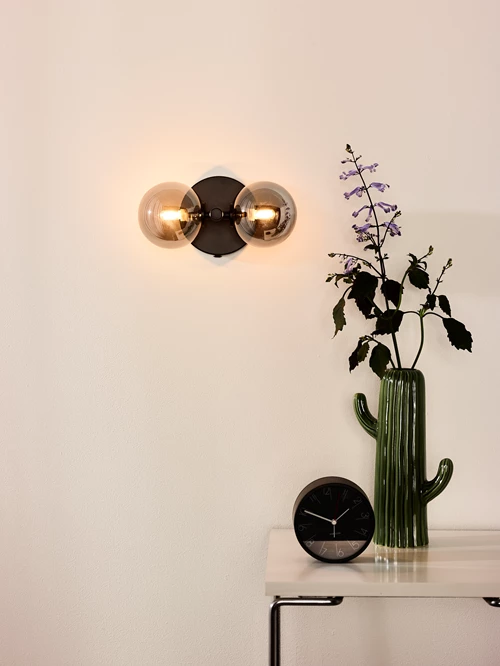 Lucide TYCHO - Applique murale - 2xG9 - Noir - ambiance 1